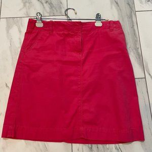 Jcrew Bright Pink Chino Skirt Size 4